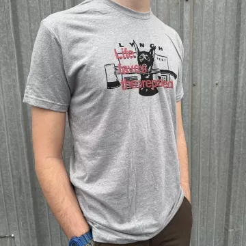 Next Level "Life Favors the Prepared" Light Gray T-Shirts